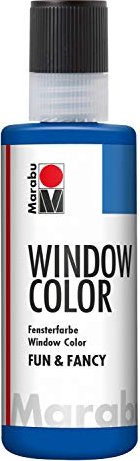 Marabu Window Color fun & fancy ultramarinblau 055, Glas/Porzellan, 80ml