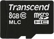 Transcend 10M R24/W22 microSDHC 8GB, Class 10