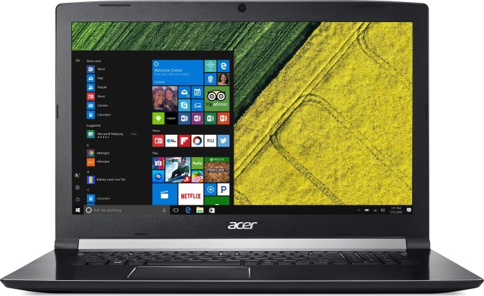 Acer Aspire 7 A717-71G-59FW, Core i5-7300HQ, 8GB RAM, 1TB HDD, GeForce GTX 1050 Ti, DE