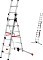 Hailo Profilot aluminum 3-piece. telescope-multipurpose ladder 3x 6 stages (9306-501)