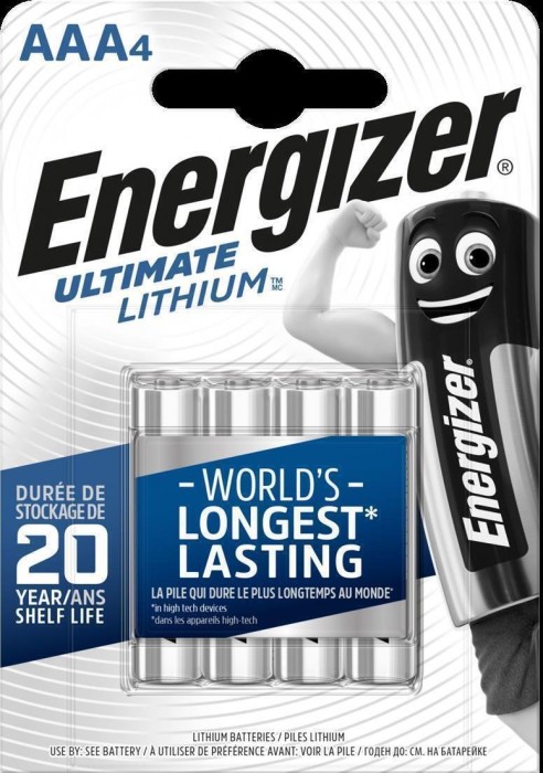 Energizer Ultimate litowa Micro AAA, sztuk 16