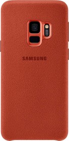 Samsung EF-XG960AR Alcantara Cover für Galaxy S9 rot