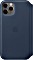 Apple Leder Folio Case für iPhone 11 Pro tiefseeblau (MY1L2ZM/A)