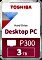 Toshiba P300 Desktop PC 3TB, SATA 6Gb/s, bulk (HDWD130UZSVA)