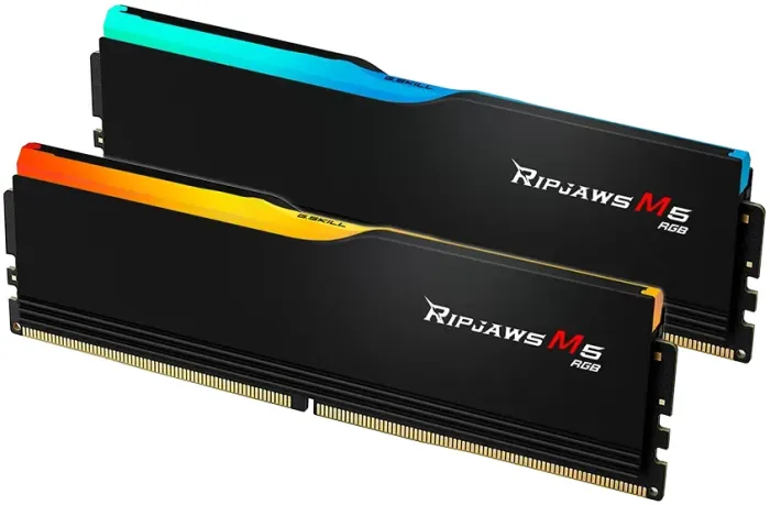 G.Skill Ripjaws M5 RGB schwarz DIMM Kit 32GB, DDR5-5200, CL40-40-40-83, on-die ECC