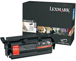 Lexmark Toner X651A21E schwarz