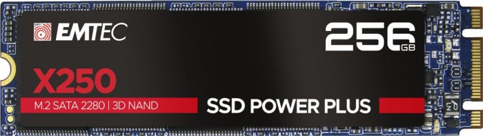 Emtec X250 SSD Power Plus 256GB, M.2 2280 / B-M-Key / SATA 6Gb/s