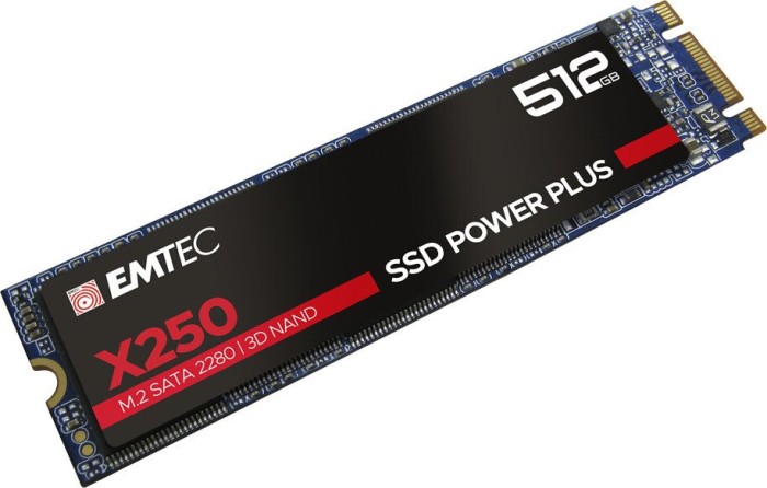 Emtec X250 SSD Power Plus 512GB, M.2 2280/B-M-Key/SATA 6Gb/s