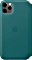 Apple Leder Folio Case für iPhone 11 Pro Max pfauenblau (MY1Q2ZM/A)