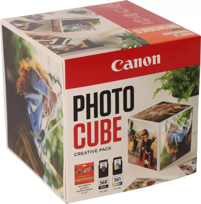 Canon tusz PG-560/CL-561 czarny/trzykolorowy Photo Cube pomarańczowy