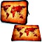 Pedea Design neoprene brown global map 10.1" sleeve (64060526)