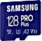 Samsung PRO Plus R160/W120 microSDXC 128GB Kit, UHS-I U3, A2, Class 10 Vorschaubild