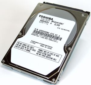 Toshiba 500GB, SATA 3Gb/s