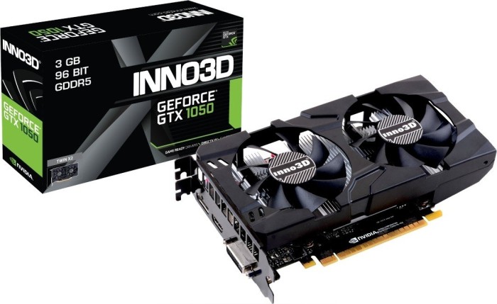 INNO3D GeForce GTX 1050 X2, 3GB GDDR5, DVI, HDMI, DP
