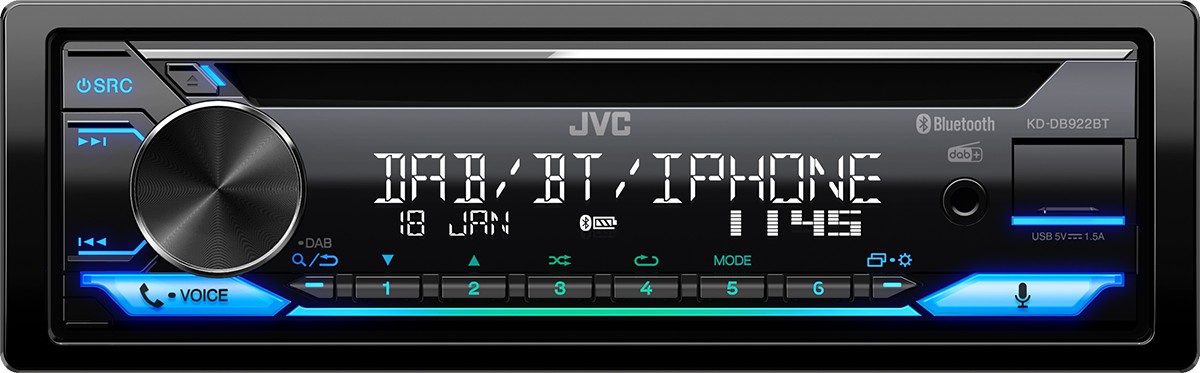 JVC Autoradio KD-DB922BT 1 DIN