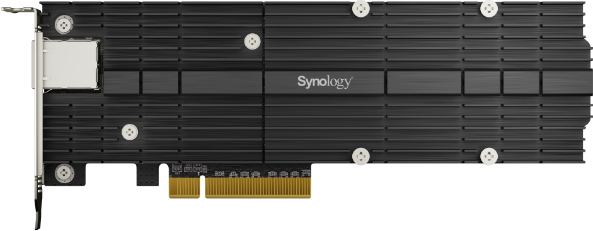 Synology E10M20-T1 M.2 SSD & 10GbE Combo Adapter Card, PCIe 3.0 x8, 2x M.2, 1x 10GBase-T