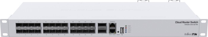 MikroTik Cloud Router Switch CRS326 Dual Boot Rackmount 10G Managed Switch, 24x SFP+, 2x QSFP+ (CRS326-24S+2Q+RM)