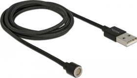 DeLOCK magentyczny przewód USB, USB-A na z&#322;&#261;cze magnetyczne gniazdko, kabel przej&#347;ciówka, 1.1m (85724)