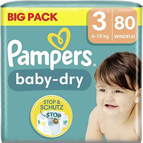 Kritiek poeder Afbreken Pampers Baby-Dry Gr.3 Einwegwindel, 6-10kg, 80 Stück ab € 19,95 (2023) |  Preisvergleich Geizhals Deutschland