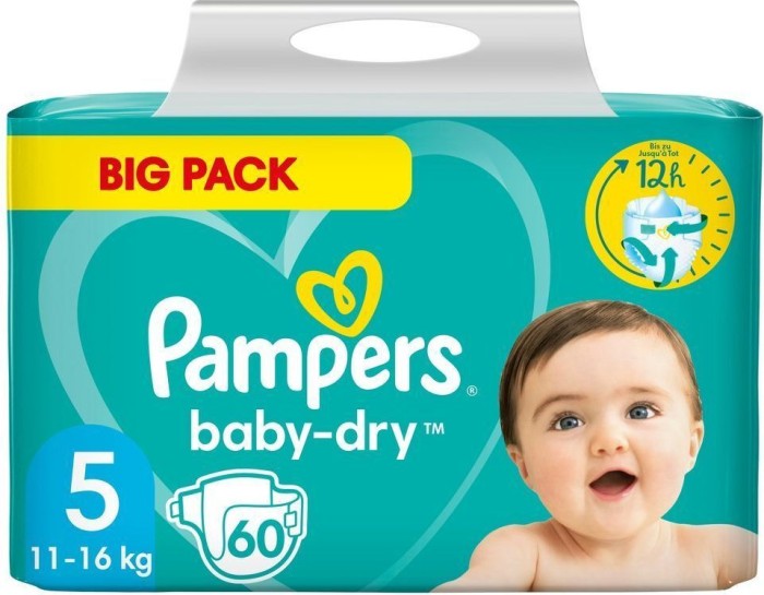 Pampers Baby-Dry Gr.5 Einwegwindel, 11-16kg