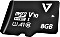 V7 R80 microSDHC 8GB Kit, UHS-I U1, A1, Class 10 (VPMSDH8GC10)
