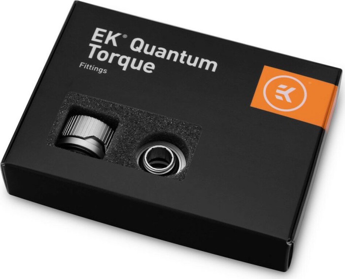 EK Water Blocks Quantum Line EK-Quantum Torque HDC 14 Fitting G1/4" auf 14mm, Satin Titanium, 6er-Pack