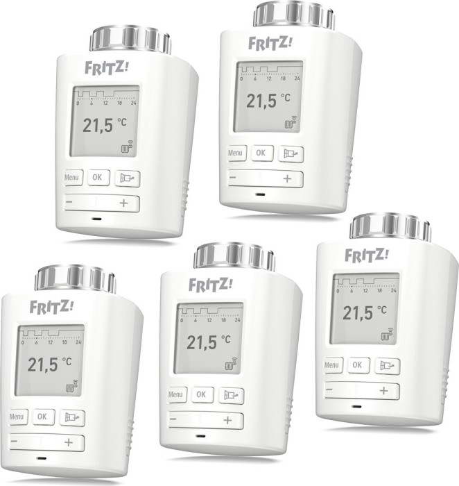 AVM FRITZ!DECT 301 wireless radiator thermostat, 5-pack