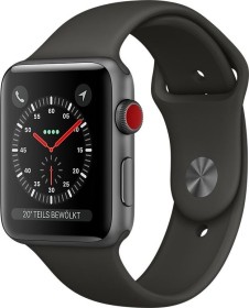 Apple Watch Series 3 (GPS + Cellular) Aluminium 42mm grau mit Sportarmband grau