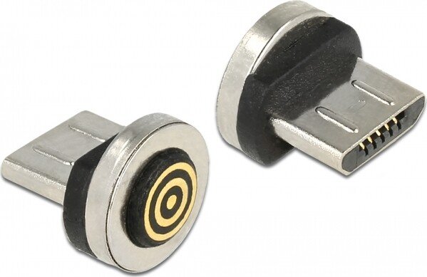 DeLOCK Magnetischer USB 2.0 Micro-B wtyczka do DeLOCK kabel do danych i ładujący USB, wtyczka adapterowa