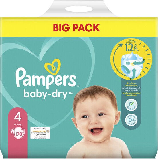 borst Plaats Elastisch Pampers Baby-Dry Gr.4 Einwegwindel, 9-14kg, 70 Stück | Preisvergleich  Geizhals Österreich