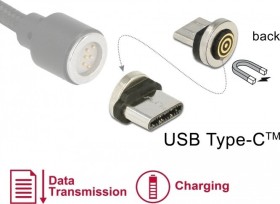 DeLOCK Magnetischer USB-C 2.0 wtyczka do DeLOCK kabel do danych i &#322;aduj&#261;cy USB, wtyczka adapterowa (65933)