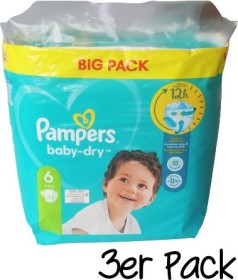 Pampers Baby-Dry Gr.6 Einwegwindel, 13-18kg, 52 Stück