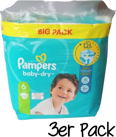 Pampers Baby-Dry Gr.6 Einwegwindel, 13-18kg