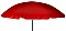 Bo-Camp parasol przeciwsłoneczny 160cm czerwony (7267264)