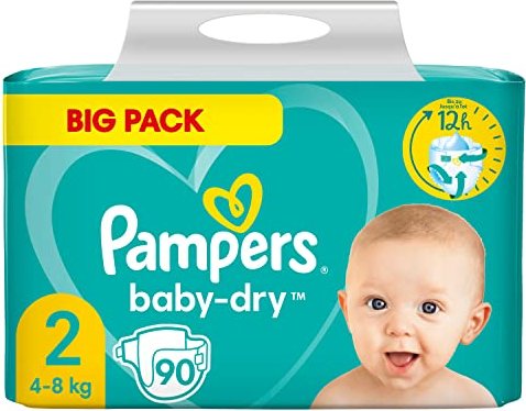 verschijnen Munching Gedwongen Pampers Baby-Dry Gr.2 Einwegwindel, 4-8kg, 90 Stück ab € 18,95 (2023) |  Preisvergleich Geizhals Deutschland