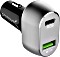 Sabrent 63W 2-Port USB Quick Charge 3.0 PD Car Charger schwarz/silber (CH-PDQC)