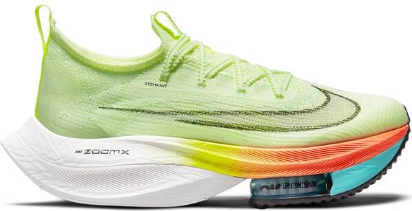 Nike Air zoom Alphafly NEXT% barely volt/hyper orange/dynamic turquoise ...