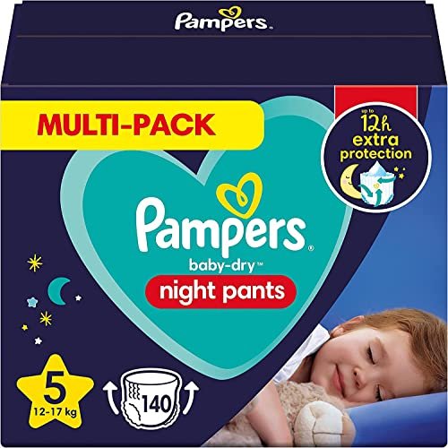 Pampers Baby-Dry night pants Gr.5 Einwegwindel, 12-17kg, 140 Stück