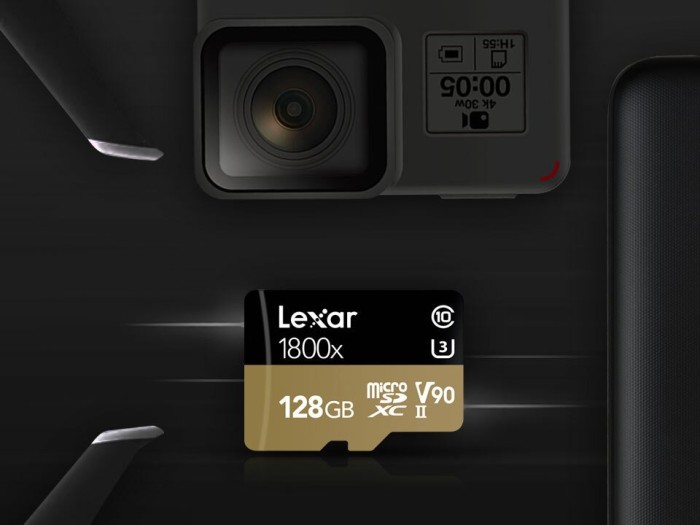 Lexar Professional 1800x R270/W150 microSDXC 128GB Kit, UHS-II U3, Class 10