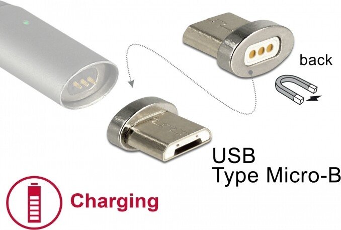 DeLOCK Magnetischer USB Micro-B Stecker für DeLOCK USB Ladekabel, Adapterstecker