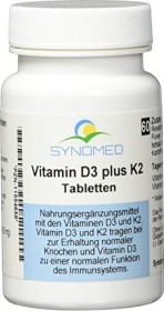 Synomed Vitamin D3 plus K2 Tabletten, 60 Stück