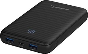 Sabrent 10000mAh USB C PD Power Bank with Quick Charge 3.0 schwarz