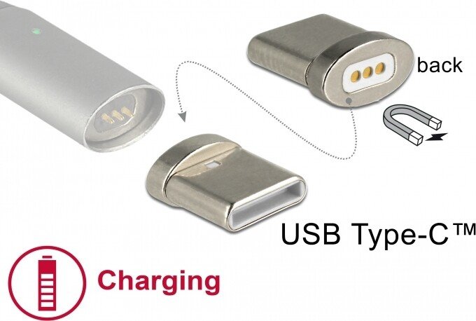 DeLOCK Magnetischer USB-C Stecker für DeLOCK USB Ladekabel, Adapterstecker