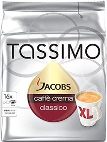 Tassimo T-Disc Jacobs Caffè Crema Classico XL kapsułki z kawą, sztuk 16