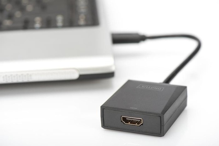 Digitus USB-A 3.0 na adapter HDMI czarny