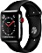 Apple Watch Series 3 (GPS + Cellular) Edelstahl 42mm schwarz mit Sportarmband schwarz Vorschaubild