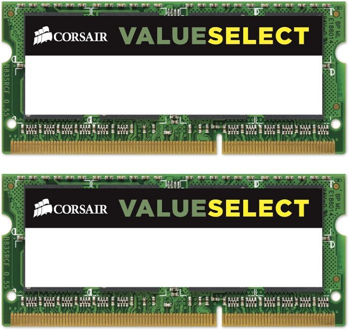 Indien Print Klemme Corsair ValueSelect SO-DIMM Kit 8GB, DDR3-1066 | Preisvergleich Geizhals  Deutschland