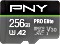 PNY Pro Elite R100/W90 microSDXC 256GB Kit, UHS-I U3, A2, Class 10 Vorschaubild