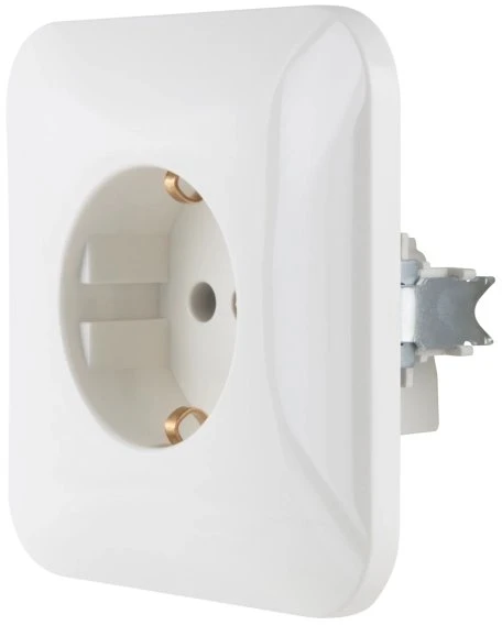 REV – Presa Da Incasso Standard Con Contatto Di Protezione, Bianca, 16A 230V, IP20, 40x82x43 Mm