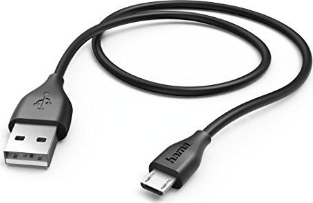 Hama Lade-/Datenkabel Micro-USB/USB-A, 1.4m, schwarz